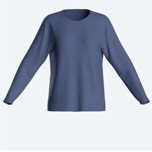 Woxer Blue Long Sleeve Pajama Top